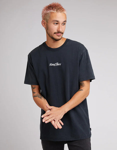 Silent Theory Silent Logo Tee Washed Black