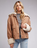 All About Eve Maya Cord Utility Jacket Sand