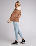 All About Eve Maya Cord Utility Jacket Sand