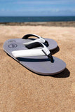 Foamlife  Traa - Mens Flip Flops - Stone Grey / White