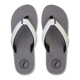 Foamlife  Traa - Mens Flip Flops - Stone Grey / White