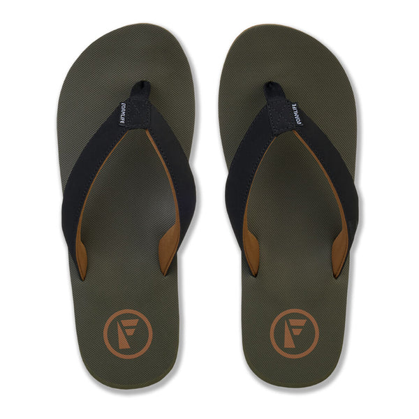 Foamlife  Traa SC - Mens Flip Flops - Olive