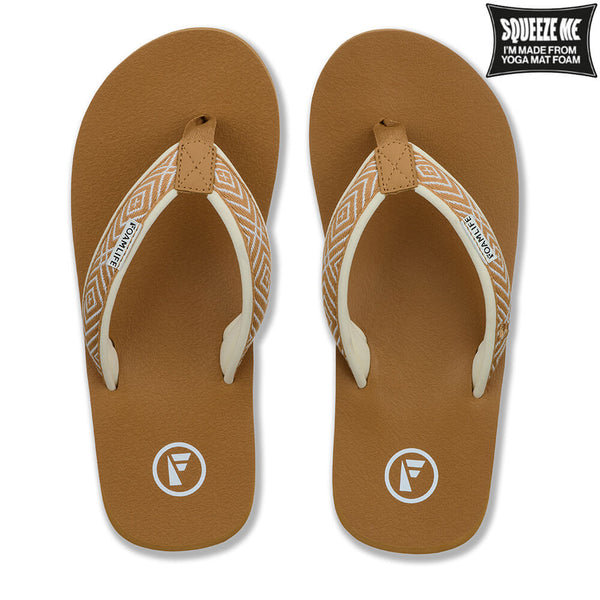 Foamlife  Yogi - Womens Flip Flops - Latte Brown
