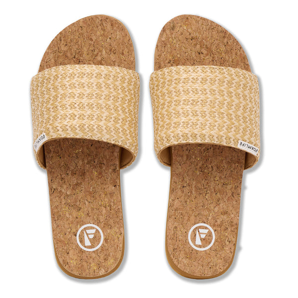 Foamlife  Vayla Slide - Womens Slider - Latte Brown