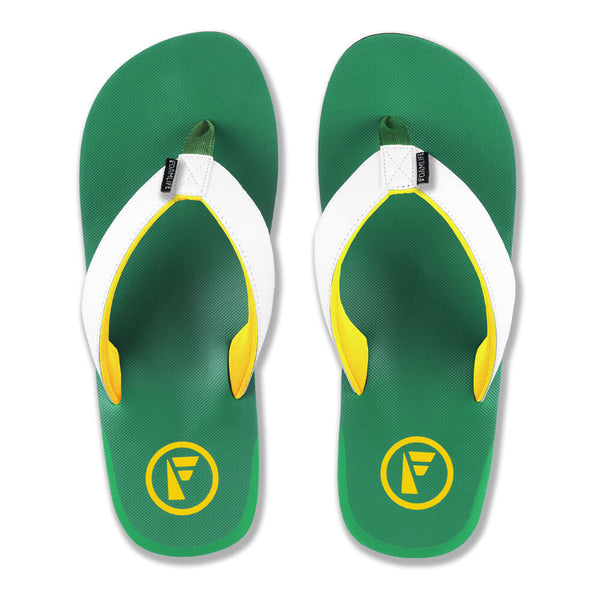 Foamlife  Traa WC - Mens Flip Flops - Brasil Green
