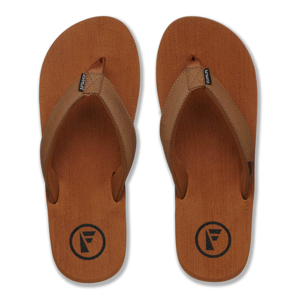 Foamlife  Seales - Mens Flip Flops - Tan/Tan