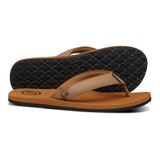 Foamlife  Seales - Mens Flip Flops - Tan/Tan