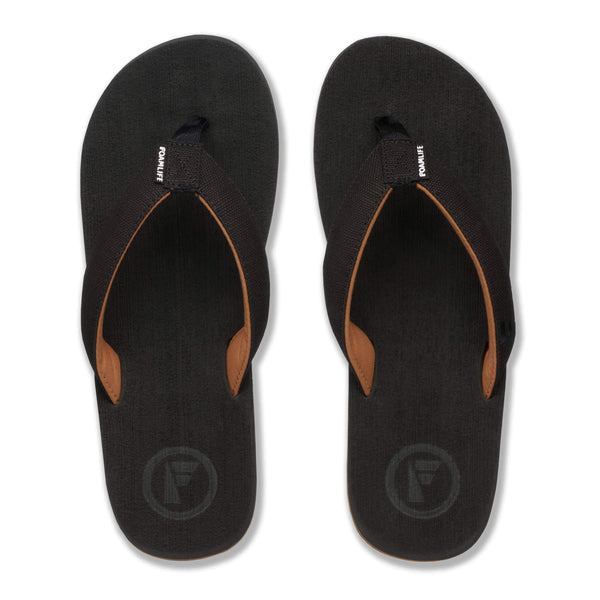 Foamlife  Mully - Mens Flip Flops - Black