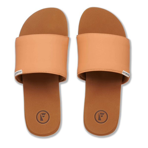 Foamlife  Seales Slide - Womens Slider - Brown/Pink Apricot