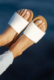 Foamlife  Seales Slide - Womens Slider - Latte Brown/White