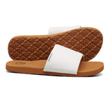 Foamlife  Seales Slide - Womens Slider - Latte Brown/White