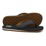 Foamlife  Traad - Mens Flip Flops - Black/Slate Grey