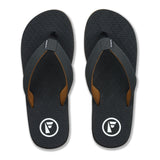 Foamlife  Traad - Mens Flip Flops - Black/Slate Grey