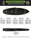Shortboard Double DT2.0 : Black (10805409411)