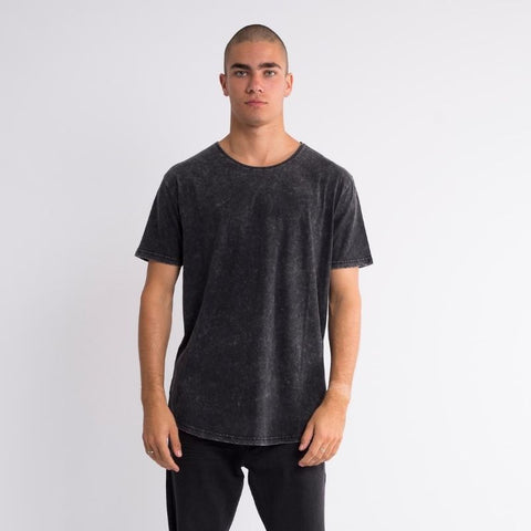 Silent Theory Men's Acid Tail Tee Washed Black