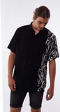 Silent Theory Men's Dark Side S/S Shirt Black And White