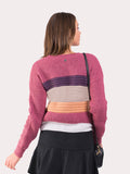 Borderline Knit Jumper Rouge/Berry