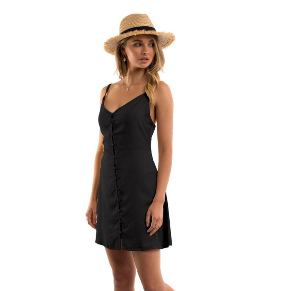 Sophia Washed Dress Black