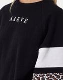 All About Eve  League Crew Wblk Washed Black