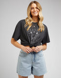All About Eve Universe Tee Wblk Washed Black