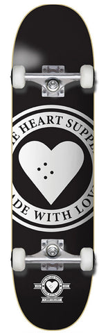 Heart Supply Badge Logo Complete Black 7.75"