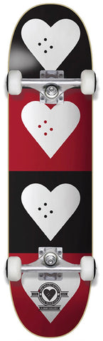 Heart Supply Quad Logo Complete Black/Red 7.75"