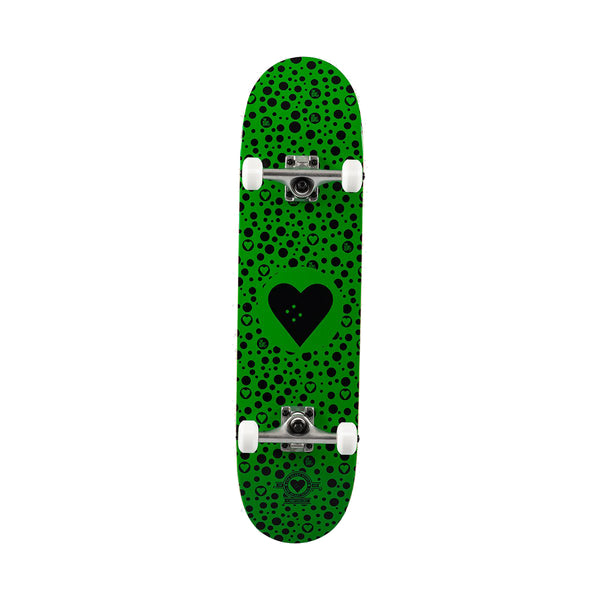 The Heart Supply Round Logo Spots Complete Neon Green 8"