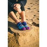live action, beach, sand, full socks, worn socks.