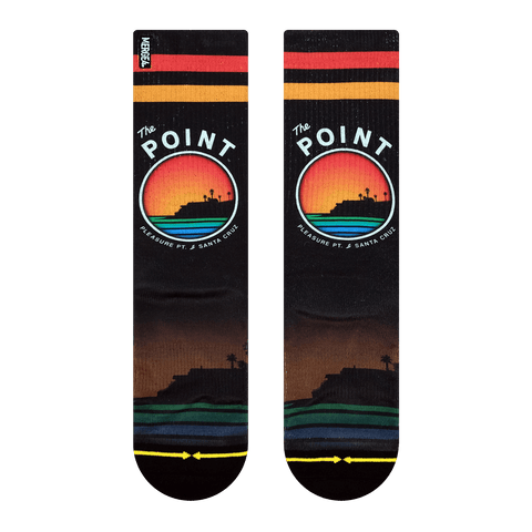 The point, sunrise, sunset, red, orange, slidertown, orange sky, black, green