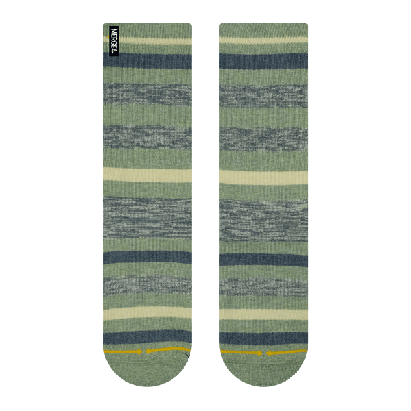 striped socks, green shades, beige, blue, knit style stripes.