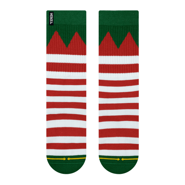 jinle bells, elf stockings, holiday socks, crew socks, christmas cheer, holly jolly, holiday joy, christmas spirit. 