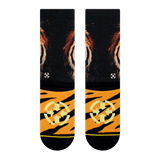 striped sock arch. sock back, design end