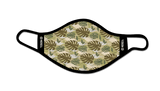 camo leaves mask, preview, camouflage, white, brown, green