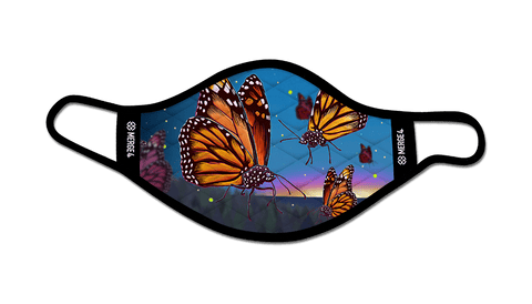 butterflys, slogan, monarch butterfly, migration, night sky, illumination, orange, black, white spots,