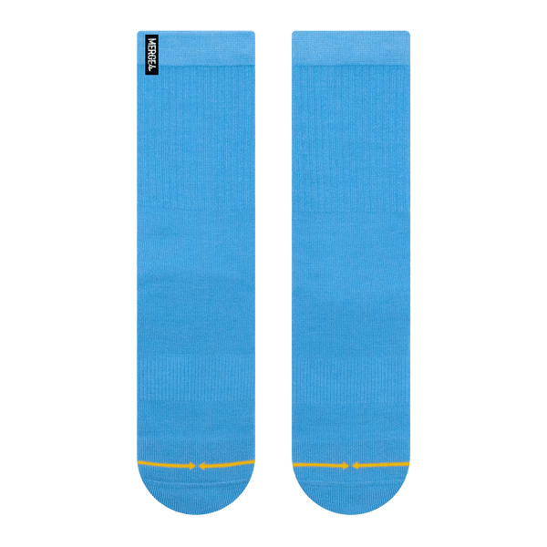 deep blue, bright blue, subtle blue, crew sock, cool socks for men, women, eco-friendly