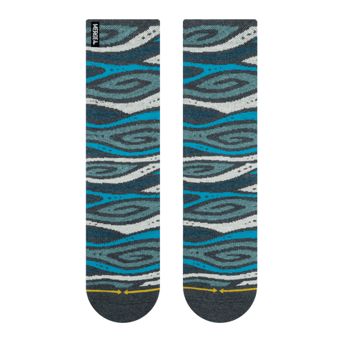 wood grain, wavy socks, woven socks, hemp yarn, swirls,