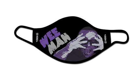 weeman face mask, facial covering, jackass face mask, purple, weeman, jason acuna, 