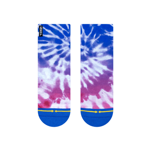 Purple Tie Dye Quarter Crew