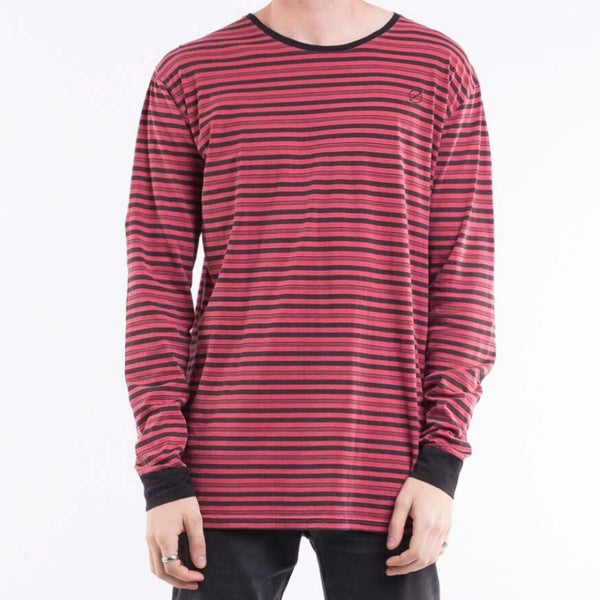 Silent Theory Men's Void L/S Tee Red And Black