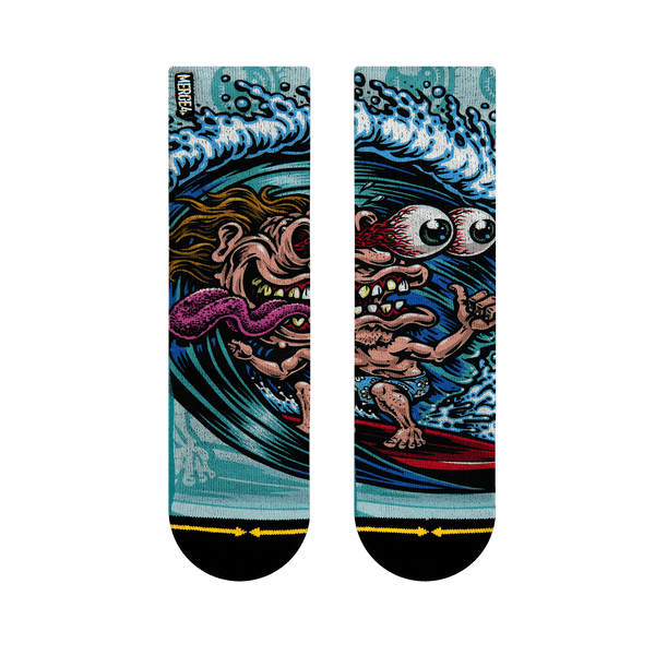 Youth socks, Jimbo Freak, children's socks, socks for kids, dual canvas, surf freak, surfing legend