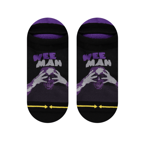 Weeman, wee man, ankle socks, purple, inverted, skater, skate socks, skateboarding socks, padded, durable,