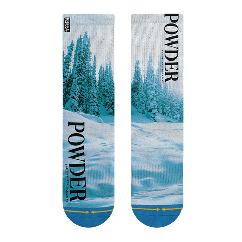 snow, powder, magazine, publication, skiiers magazine, winter, snow fall, blizzard, text, trees, snow covered, 