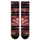 skate socks, red, skull and crossbones, dual canvas