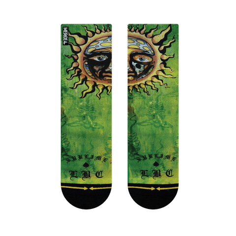sublime youth sock, sun sock for kids, music socks for kids, children's music sock
